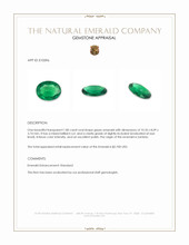 1.80 Ct. Emerald from Zambia Appraisal