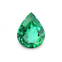 Pave Emerald Ring 1.95 Ct., 18K White Gold Combination Stone