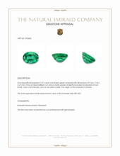 2.27 Ct. Emerald from Zambia Appraisal