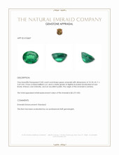 2.85 Ct. Emerald from Zambia Appraisal