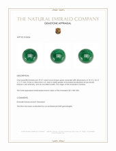 29.37 Ct. Cabochon Emerald from Zambia Appraisal