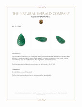 17.04 Ct. Emerald from Zambia Appraisal