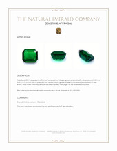4.23 Ct. Emerald from Zambia Appraisal