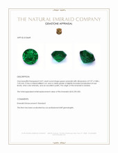 4.07 Ct. Emerald from Zambia Appraisal