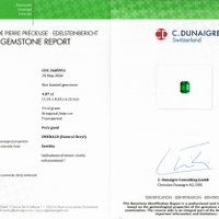 4.07 Ct. Emerald from Zambia Scan Report