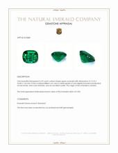 6.29 Ct. Emerald from Zambia Appraisal