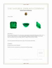 2.73 Ct. Emerald from Zambia Appraisal