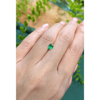 0.42 Ct. Emerald from Afghanistan Life Style