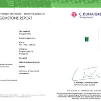 3.34 Ct. Emerald from Zambia Scan Report