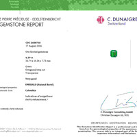 6.19 Ct. Emerald from Colombia Scan Report