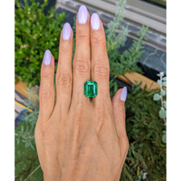 9.21 Ct. Emerald from Colombia Life Style