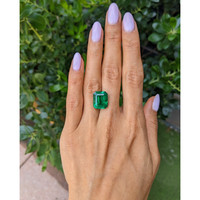 9.21 Ct. Emerald from Colombia Life Style