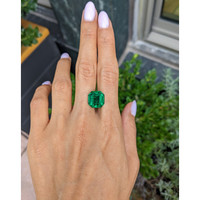 8.47 Ct. Emerald from Colombia Life Style