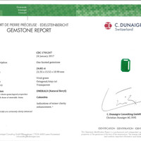 24.82 Ct. Emerald from Colombia Pdf