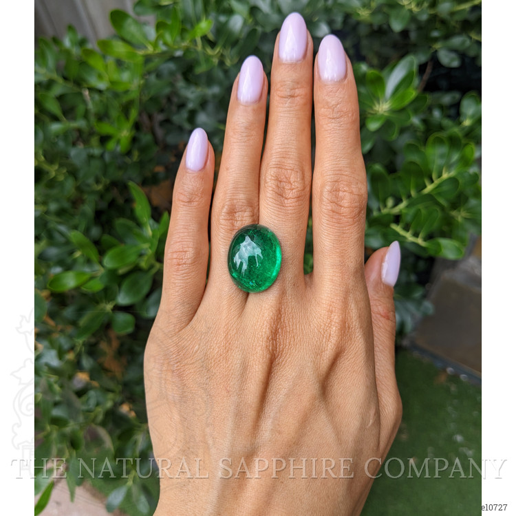 29.77 Ct. Cabochon Emerald from Colombia