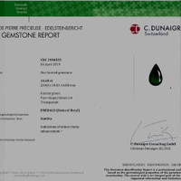 14.28 Ct. Emerald from Zambia Scan Report