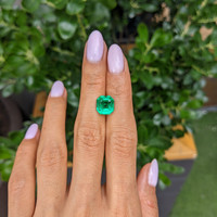 3.38 Ct. Emerald from Colombia Life Style