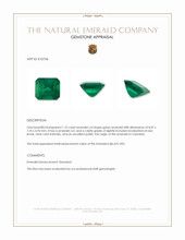 1.75 Ct. Emerald from Colombia Appraisal