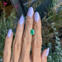 1.34 Ct. Emerald from Colombia Life Style
