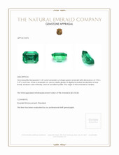 1.49 Ct. Emerald 来自 赞比亚 Appraisal