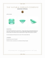 0.62 Ct. Emerald from Colombia Appraisal
