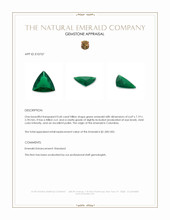 0.60 Ct. Emerald from Colombia Appraisal