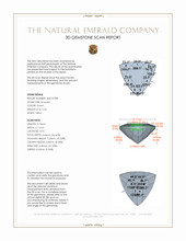 0.52 Ct. Emerald from Brazil 3 D Scan Report