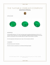 1.43 Ct. Cabochon Emerald from Colombia Appraisal
