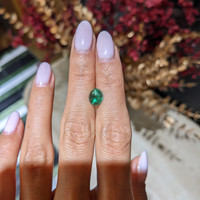 1.43 Ct. Cabochon Emerald from Colombia Life Style