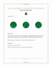 0.88 Ct. Cabochon Emerald from Colombia Appraisal