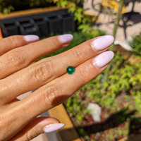 0.88 Ct. Cabochon Emerald from Colombia Life Style