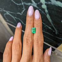 1.56 Ct. Emerald from Colombia Life Style