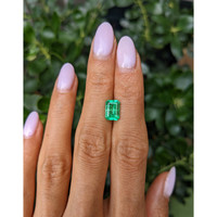 1.56 Ct. Emerald from Colombia Life Style