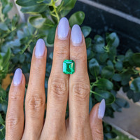 3.93 Ct. Emerald from Colombia Life Style