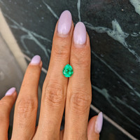 1.56 Ct. Emerald from Colombia Life Style
