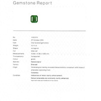 15.74 Ct. Emerald from Colombia Scan Report