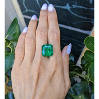 15.74 Ct. Emerald from Colombia Life Style