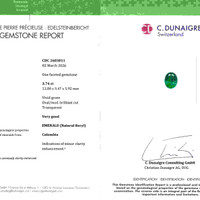 3.74 Ct. Emerald from Colombia Scan Report
