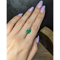 3.48 Ct. Emerald from Colombia Life Style