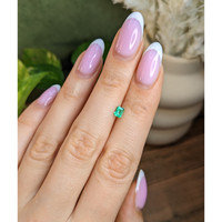 0.35 Ct. Emerald from Colombia Life Style