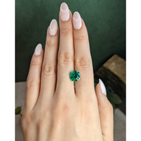 3.61 Ct. Emerald from Zambia Life Style