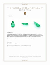 2.13 Ct. Emerald from Colombia Appraisal