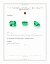 0.95 Ct. Emerald from Colombia Appraisal
