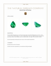 2.41 Ct. Emerald from Zambia Appraisal