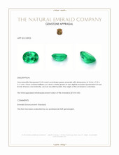 2.55 Ct. Emerald from Colombia Appraisal