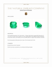2.20 Ct. Emerald from Colombia Appraisal