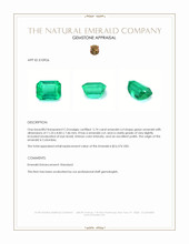 5.74 Ct. Emerald from Colombia Appraisal