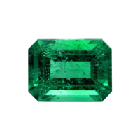 Antique Style Emerald Ring 1.24 Ct., 18K Yellow Gold Combination Stone