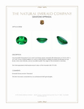 2.66 Ct. Emerald from Colombia Appraisal