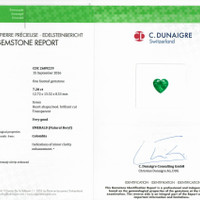 7.20 Ct. Emerald from Colombia Scan Report